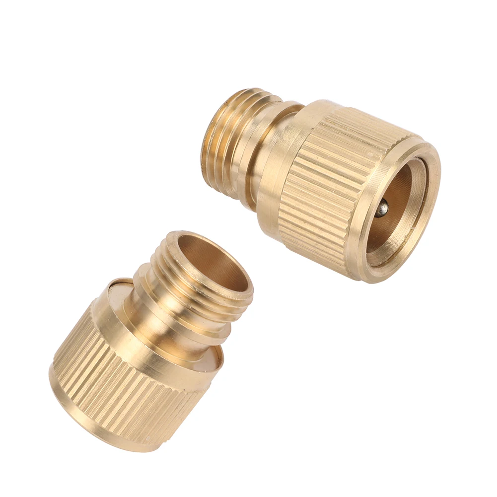 1/2" External Thread Brass Quick Connector Copper Garden Water