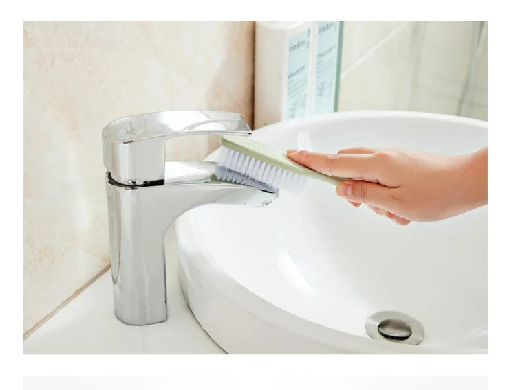 Plain Color Plastic Small Brush Shoe Cleaning Brush Soft Bristle Shoe Brush Laundry Scrubbing Brush Shoe Brush