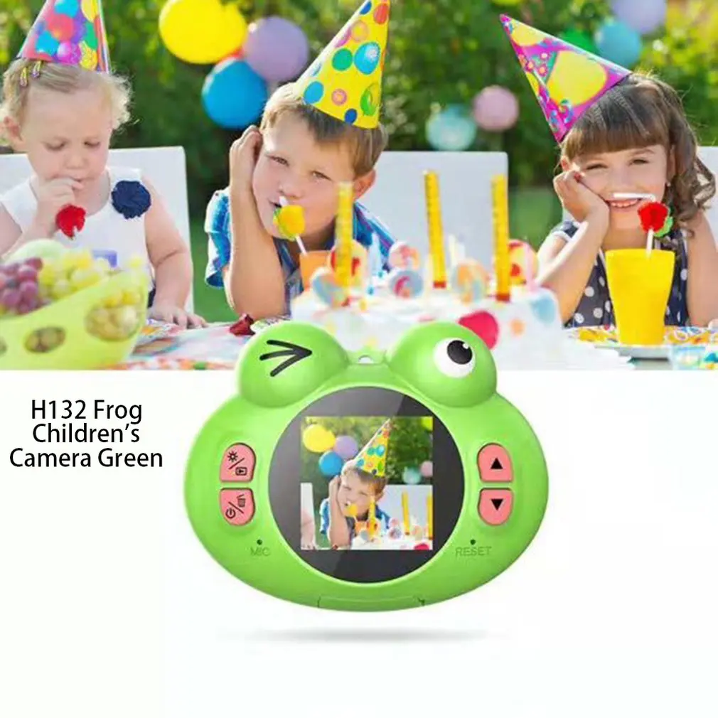H132 Frog Child Camera Hd 1080P Children Digital Photo Camera Video Recorder Camcorder Birthday Gift