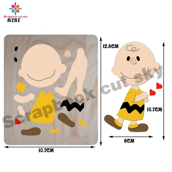 

Boy die cut accessories scrapbook wooden die Regola Acciaio Die Misura S737