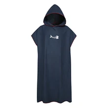 Adult Comfortable Wetsuit Beach Poncho Towel Surf Towel Robe Men Women Quick-Dry Hood Microfiber Swim TowelBeach Blanket Bath