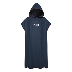 Adult Comfortable Wetsuit Beach Poncho Towel Surf Towel Robe Men Women Quick-Dry Hood Microfiber Swim TowelBeach Blanket Bath