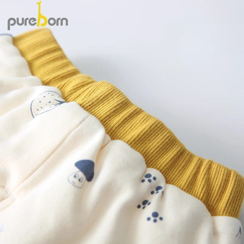 Pureborn/комплект одежды для новорожденных; пальто+ брюки; комплект из 2 предметов; воротник-лепесток; утепленная одежда с длинными рукавами; костюмы для маленьких мальчиков и девочек; сезон весна-Зима