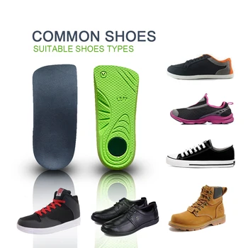 

EVA Men Half Pads Flatfoot Orthotic Insoles Unisex Arch Support Half Foot Care Soles For Women Heighten Insert Cushion