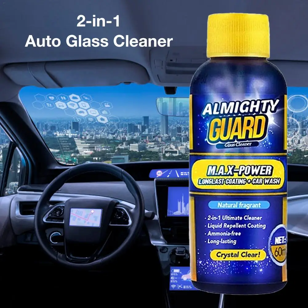 Auto Glass Cleaner 2-in-1 Glass Washer Spray Cleaner Defogging Agent Water Removal Agent Window Glass Auto Car Accessories