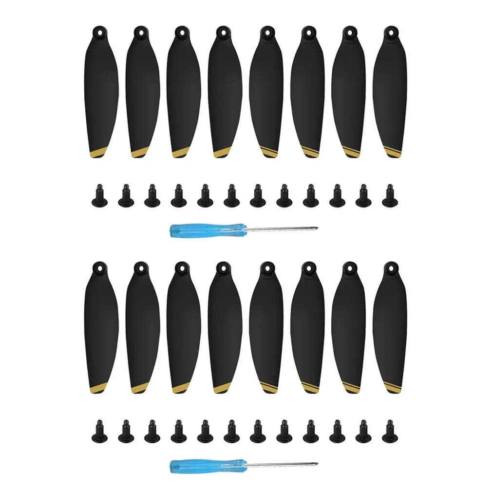 Buy RMO Mini Propellers 4726 For Dji Mavic Mini Drone Quieter Flight Gold Silver Line Powerful Foldable Low Noise Propellers 