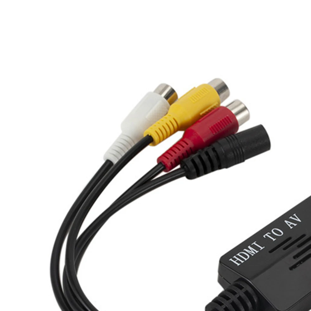 HDMI к 3RCA композитный AV/CVBS видео аудио конвертер HDMI2AV адаптер Поддержка NTSC/PAL для видеомагнитофона PS4 камера DVD