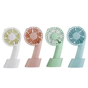 

Desk Fan Small Table Fan with Strong Airflow Rechargeable Battery Operated Portable Fan 3 Speeds 7-leaf Adjustable Head