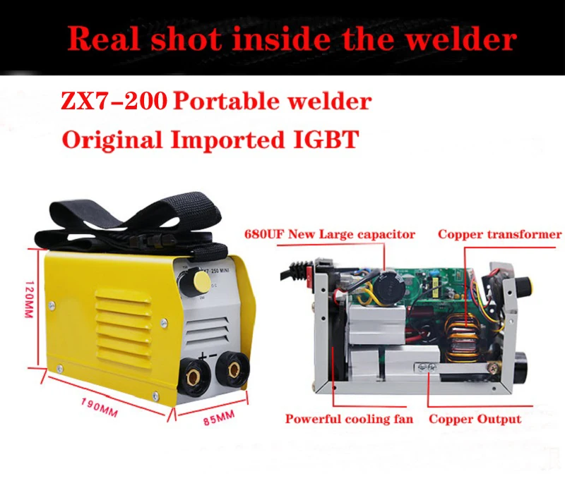 Однофазный 220 v/230 v igbt-инвертор для сварочной машины с поддержкой методов arc zx7 сварочный аппарат mma zx7-250 mma-250