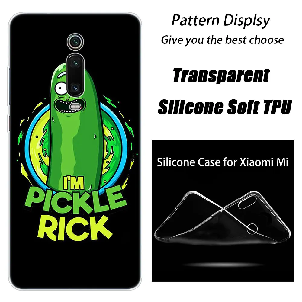 Силиконовый чехол Rick and marty Pickle Ric для Xiaomi mi 9T Pro CC9E 9 9SE 8 A3 A2 Lite A1 5X 6X mi x 3 2S Play Pocophone F1