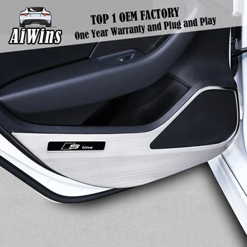 

Car styling For Audi A3 S3/RS3 12-19 interior modification door kick plate special parts for decoration and upgrading