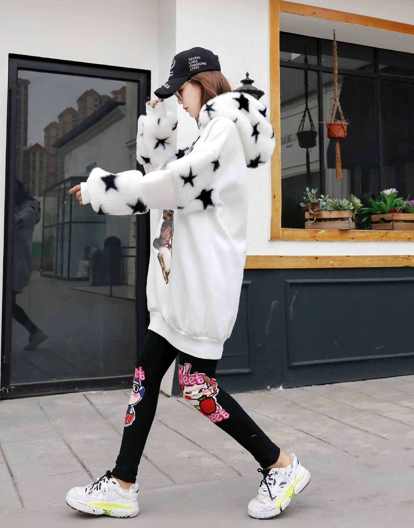 Утолщенные Бархатные Топы с капюшоном Harajuku, пуловер с героями мультфильмов, Женские топы с длинными рукавами, Ulzzang, модная толстовка с капюшоном для студентов