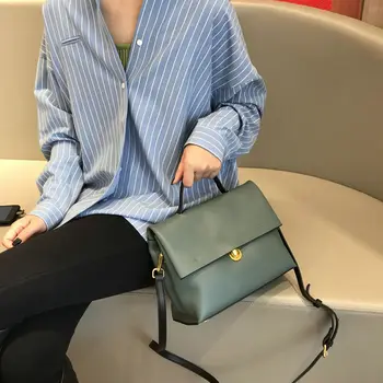 

Ellacey 2020 Luxury Women Handbags High Quality Leather Bag Women Bags Vintage Messenger Bag Quilted Classic Crossbody Bag