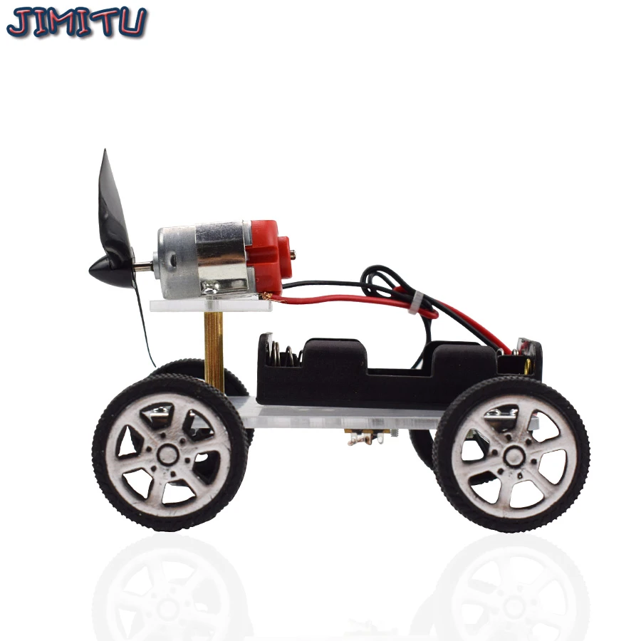 Wind Power Car Educational Play Science Kit Kids Fun Experiment Game School GIFT