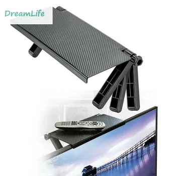 

Adjustable Computer Screen Top Shelf Desktop Storage Holder Stand Screen Caddy ABS TV Rack Display Shelf Home Storage Desk