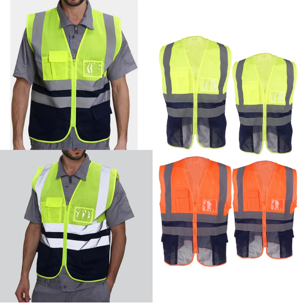 High Visibility Reflective Safety Vest Jogging Cycling Running