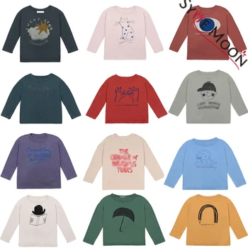 

Kids T Shirts 2020 New Autumn Winter Boys Girls Cartoon Print Long Sleeve Tops T Shirts Baby Child Cotton Fashion Clothes Tees