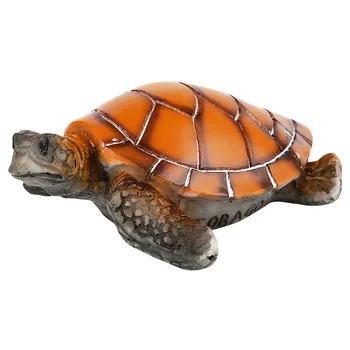 

Yellow Resin Aquarium Decoration Sea Turtle Simulation Colorfast Fish Tank Decoration Tortoise Ornaments Non-toxic