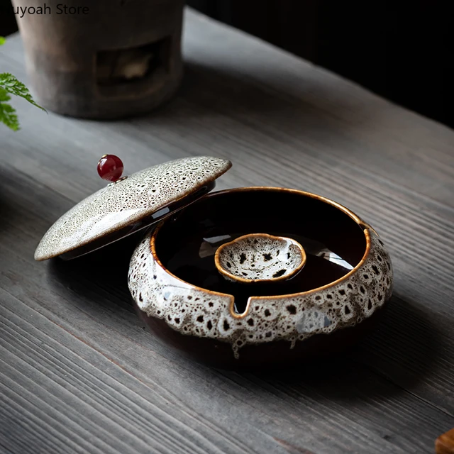 Round Ceramic Ashtray 2