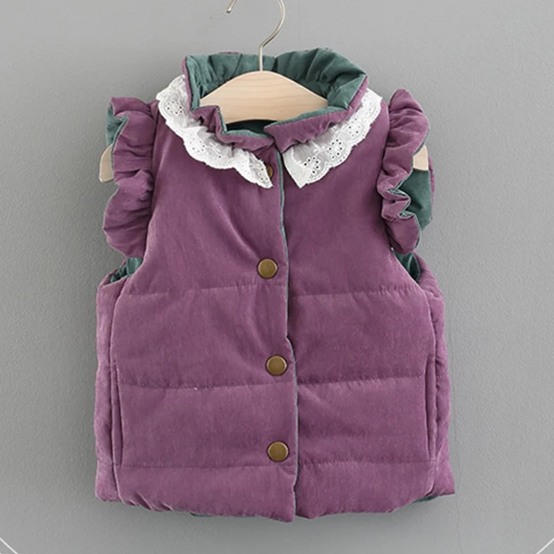 Halilo/зимняя одежда для маленьких девочек детский жилет теплый бархатный жилет с большим бантом для маленьких девочек милая детская верхняя одежда, куртки
