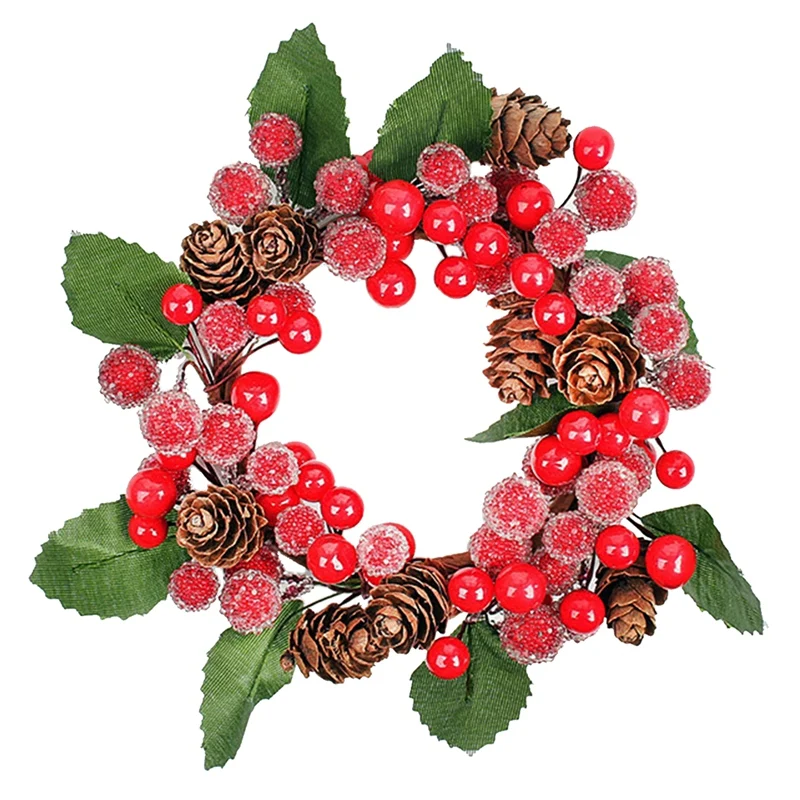 

Mini Artificial Red Berry Garland For Christmas Decor DIY Rattan New Year Xmas Tree Hanging Supplies Berries Stamen Wreath