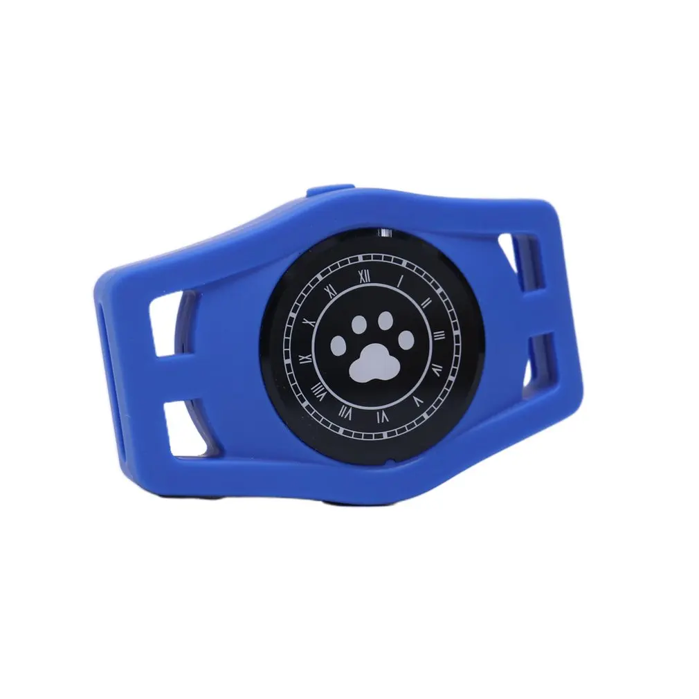 D40 водонепроницаемый ошейник для домашних животных gps GSM GPRS трекер в режиме реального времени локатор для собак бесплатное приложение трековое устройство сигнализации - Цвет: Синий