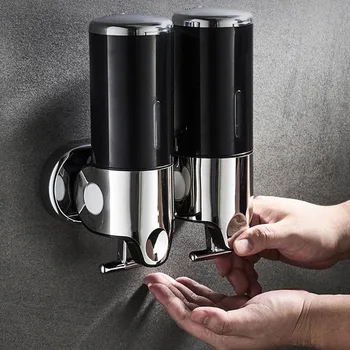 

Soap Dispenser Wall-mount Shower Bath Shampoo Dispenser Liquid Soap Container Bathroom Washroom Accessories