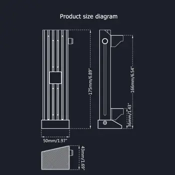 

VC-4 Video Card Stand 5V3Pin ARGB Graphics Card Holder for A-TX/MATX/ITX Chassis 7XED