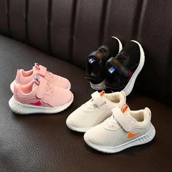 

New Autumn Children Sport Shoes Boys Mesh Brand Sneaker Toddler Casual Sneakers Baby Girls Black Brand Shoes Trainers