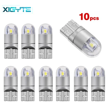 

10X Car Styling T10 W5W 2 SMD 3030 LED Auto Lamps 168 501 WY5W 2SMD Parking Fog Bulb Plate Light Auto Univera Cars Signal Light