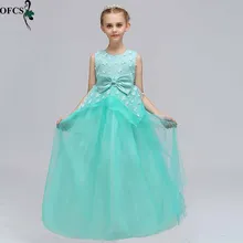 Молодежное модное платье; Детские платья без рукавов с бантом; элегантная детская одежда из тюля с цветочным принтом; платье принцессы для девочек