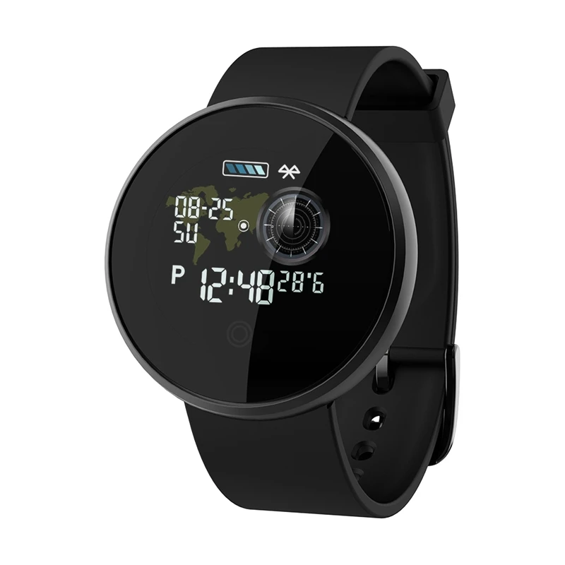 Белый Smartband IP68 Водонепроницаемый Фитнес умный Браслет сердечного ритма спортивный браслет трекер сна умные часы для мужчин для ios android телефонов - Цвет: Белый
