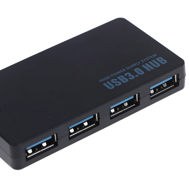 USB 3,0 4-Порты и разъёмы USB концентратор переходник разветвитель для портативного компьютера ПК супер Скорость USB Hub