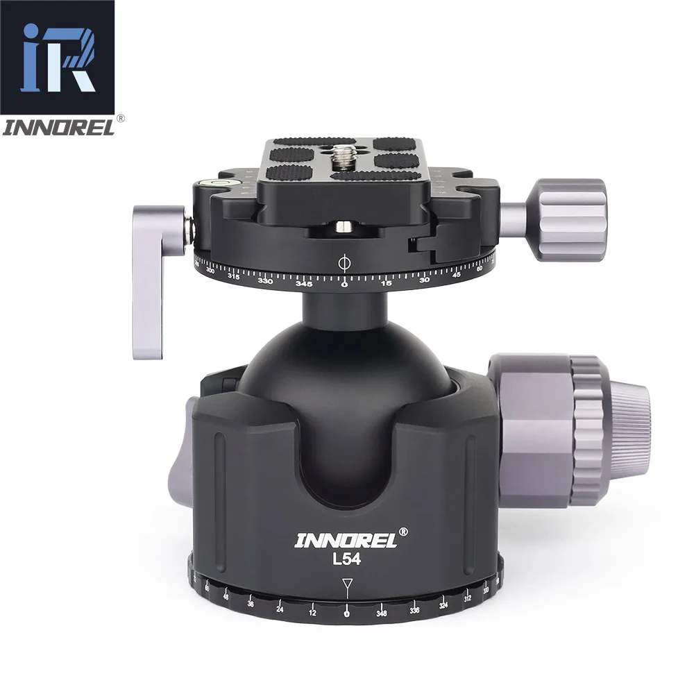L54 Штативная головка INNOREL L54/L44 для сверхмощных цифровых зеркальных камер с панорамной панорамой из алюминиевого сплава с низкой гравитацией - Цвет: L54