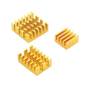 

Heat Sinks For Raspberry Pi 4B Aluminum Heat Sink Heatsink Radiator Cooling Kit Cooler