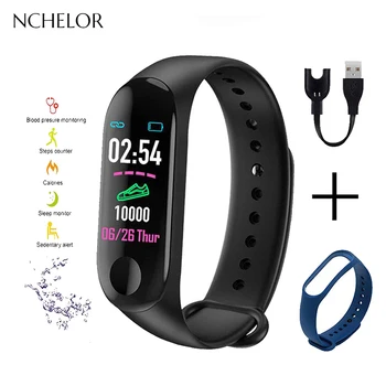 

M3 Men's Smart Sports Watch IP68 Waterproof USB Charging Port Pedometer Bluetooth Connection Supports Multiple Sports Modes