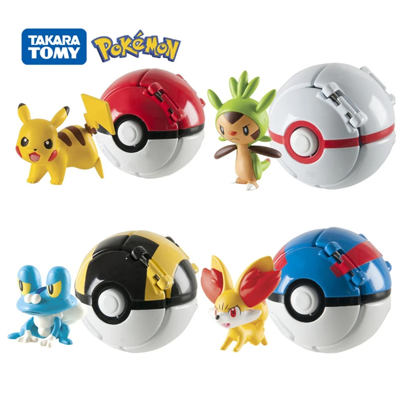 TOMY Pokemon elfe balle Pikachu Pokeball poche monstre Variant jouet figurine modèle jouets enfants jeu Cosplay jouet cadeau