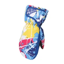 Детские зимние уличные спортивные перчатки лыжные водонепроницаемые утепленные варежки для мальчиков и девочек детские перчатки для сноуборда Велоспорт скалолазание лыжи