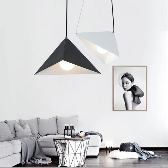 Новый геометрический дизайн люстра для ресторана индивидуальная художественная