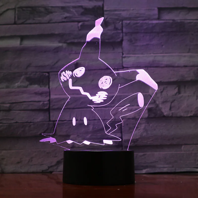 Takara Tomy с изображением покемона Пикачу, Мьюту Иви Чаризард Greninja 3D светодиодный ночной Светильник фигурку игрушки Рождественский подарок - Цвет: 11