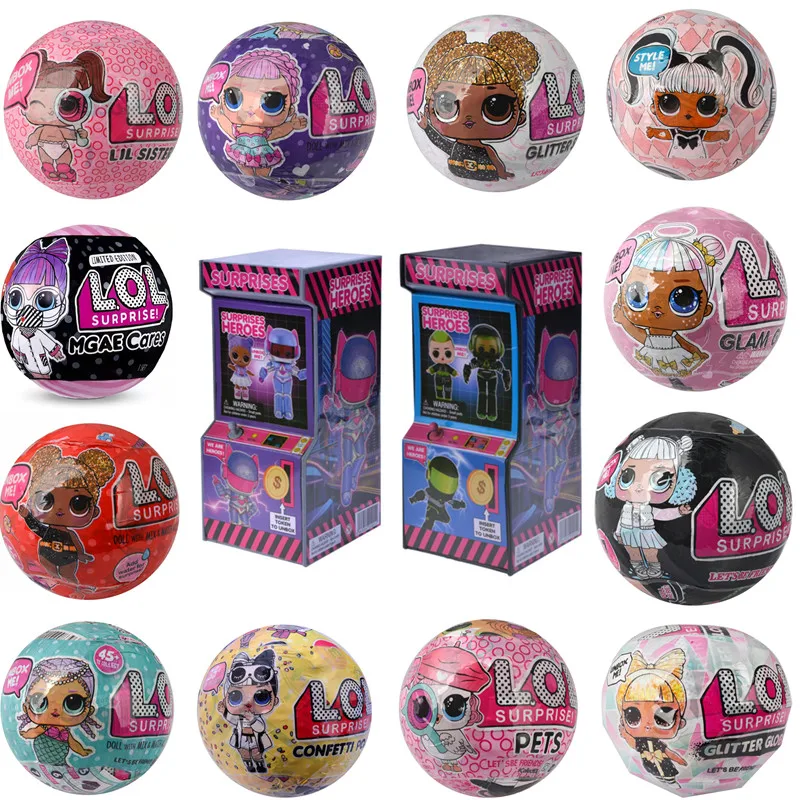 LOL-muñecas sorpresa de la Serie GIM Glitter para niñas, juguetes de la Serie de las hermanas pequeñas y brillantes