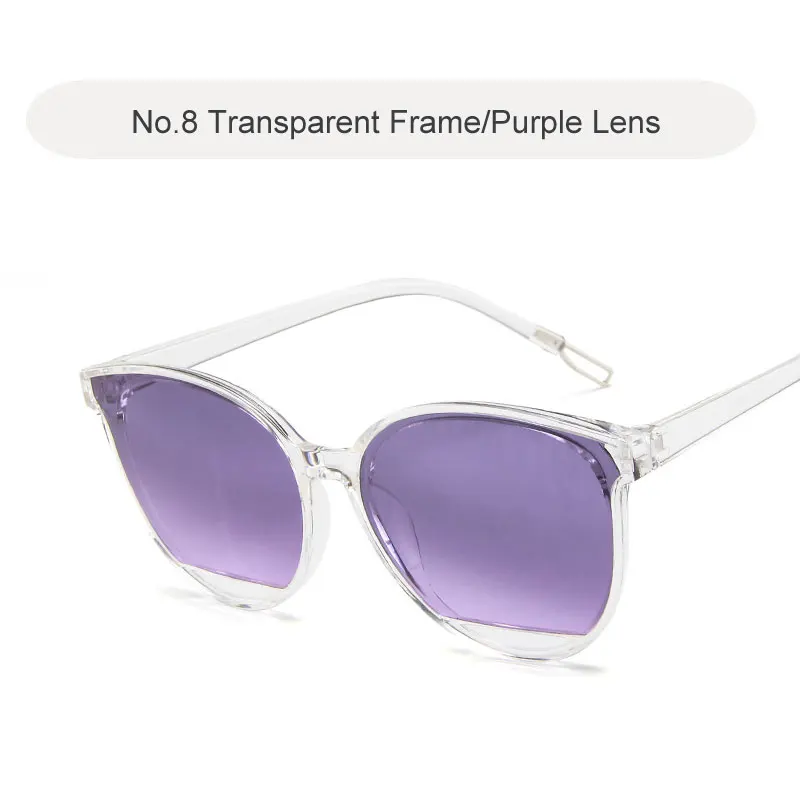 C8 GRADIENT PURPLE Модные солнцезащитные очки для женщин, фирменный дизайн, Ретро стиль, металлическая оправа, женские очки, классические зеркальные Oculos Gafas De Sol Feminino UV400 - Цвет линз: C8 GRADIENT PURPLE