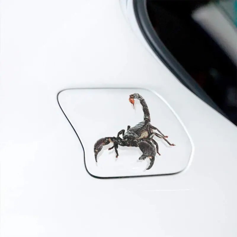 

New 3D Car Sticker Animals Bumper Spider Gecko Scorpions Car-Styling Abarth Vinyl Decal Sticker Car Accessories