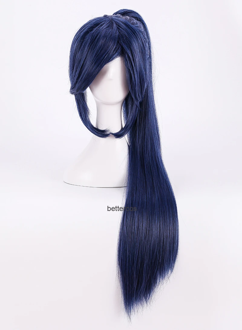 Dark blue ponytail wig Outlet