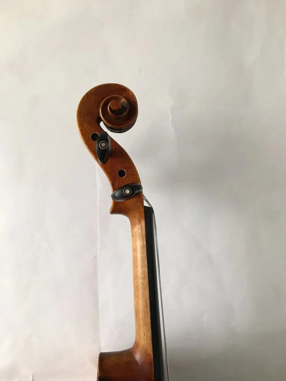 4/4 size Violin 1pc flamed maple old spruce top hand made violin no.19096
