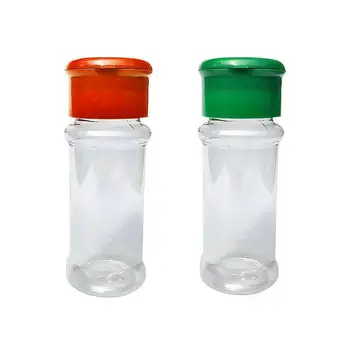 

2 PCS Plastic Cruet Spice Salt Pepper Shakers Seasoning Jar Can Condiment Bottles Container Barbecue Jar O6I8