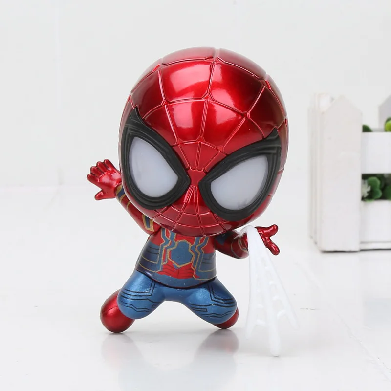Marvel, Мстители, Железный Человек-паук, Tamashii, сценические Мстители, Человек-паук, Бесконечная война, фигурка, коллекция, модель, куклы, игрушки, подарок - Цвет: 10cmshooting no box