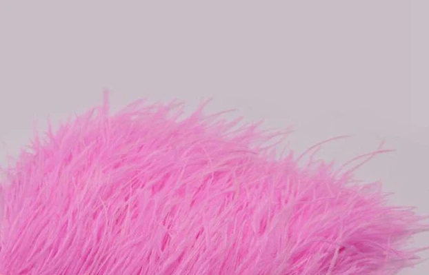 Фуксия WHITNEY WANG Spring Fashion Sexy Spaghetti Strap Sequins Feathers Dress Women Night Club Party Dress - Цвет: Фуксия