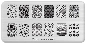 

1 PC/Set 36 kinds of Hot sale Nail Printing Plate Rectangle DIY Blue Film Color Printing Steel Plate Printing Seal Tooling E052