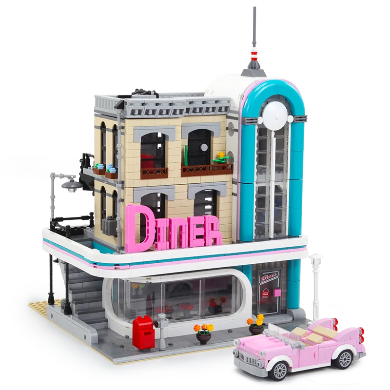 DHL, 2480 шт., рождественские подарки, 15037, серия City Street, 10260, MOC, городской магазин, сборный блок, кирпичи, игрушки